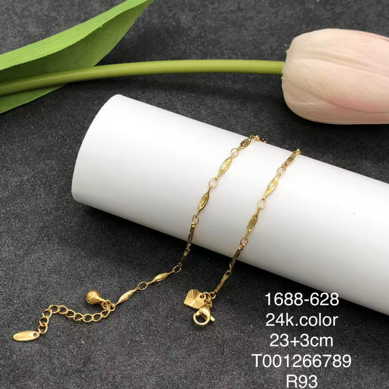 Xuping moda nueva pulsera de lujo ligera transfronteriza de color 24k oro oro joyas diarias al por mayor mujeres