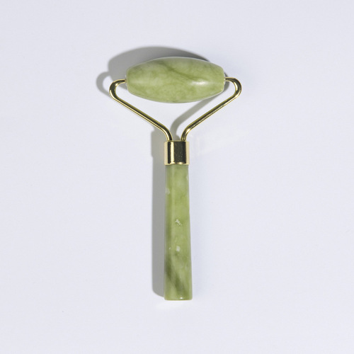 Xiuyu massage roller manufacturer supplies green jade single-headed double-headed jade roller facial jade beauty device