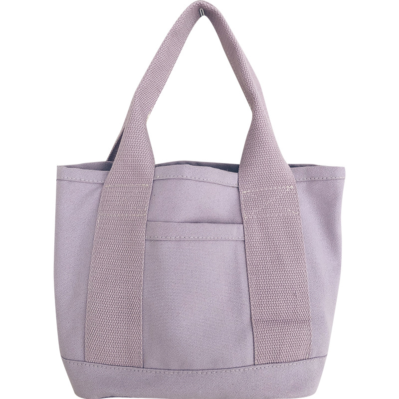 Bufan Liangpin/Cubo de estilo japonés bolsa de lona portátil tamaño pequeño artístico bolsa de almuerzo de pequeña capacidad bolsa de almuerzo ins