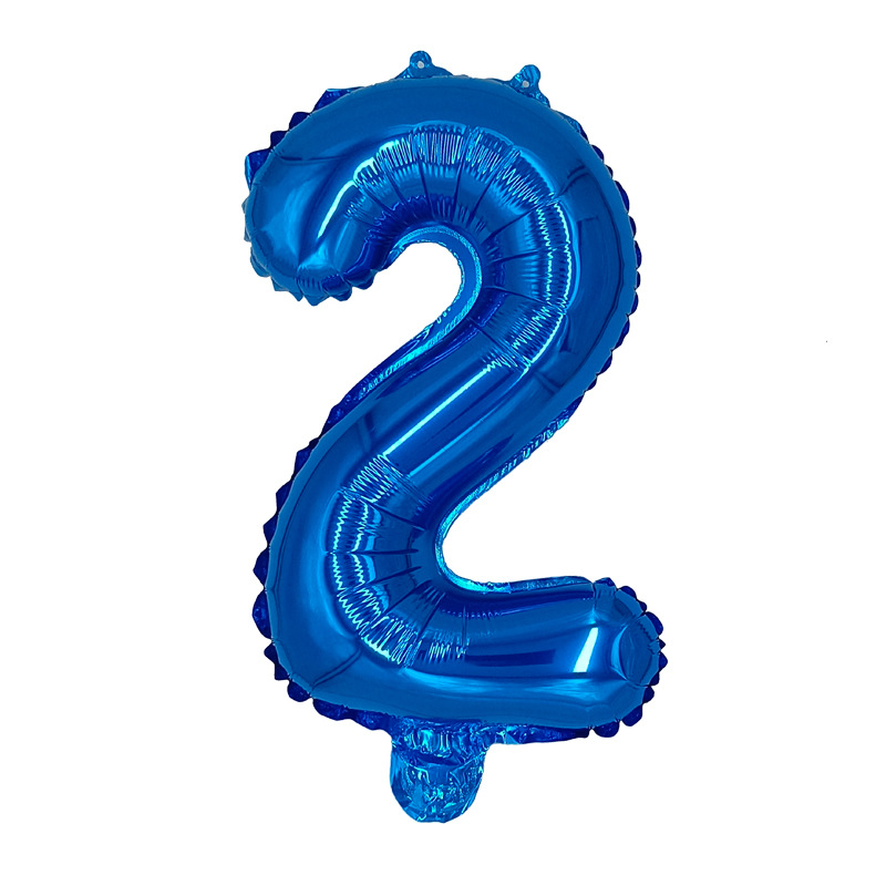 Transfronterizo inswind 16 pulgadas globo de aluminio digital verde blanco azul Año Nuevo letras de Año Nuevo pequeño globo digital