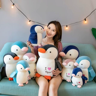可爱小企鹅毛绒玩具抓机娃娃女生礼物儿童玩具地摊批发
