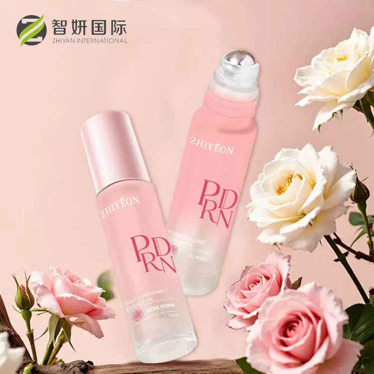 跨境定制PDRN玫瑰滚珠眼油眼部SPA油以油养眼滚珠眼部精华油OEM