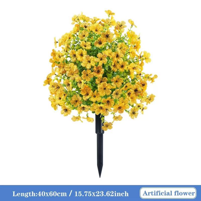 ネットで人気の紫の花の造花、人工ユーカリ、家の装飾や屋外の装飾に、自由に花や草と組み合わせることができます。|undefined