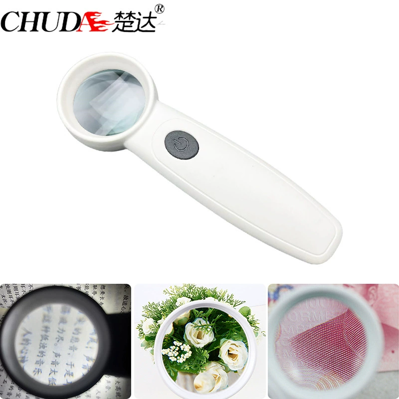 Chuta зарядный стиль портативное увеличительное стекло 3 яркие светодиодные фонари для чтения маленьких символов антикварные очки