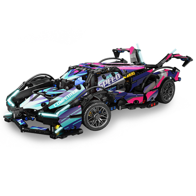 Compatible con Lego original cielo estrellado cyberrambo concepto v12kini montado Racing modelo coche deportivo juguetes de los niños