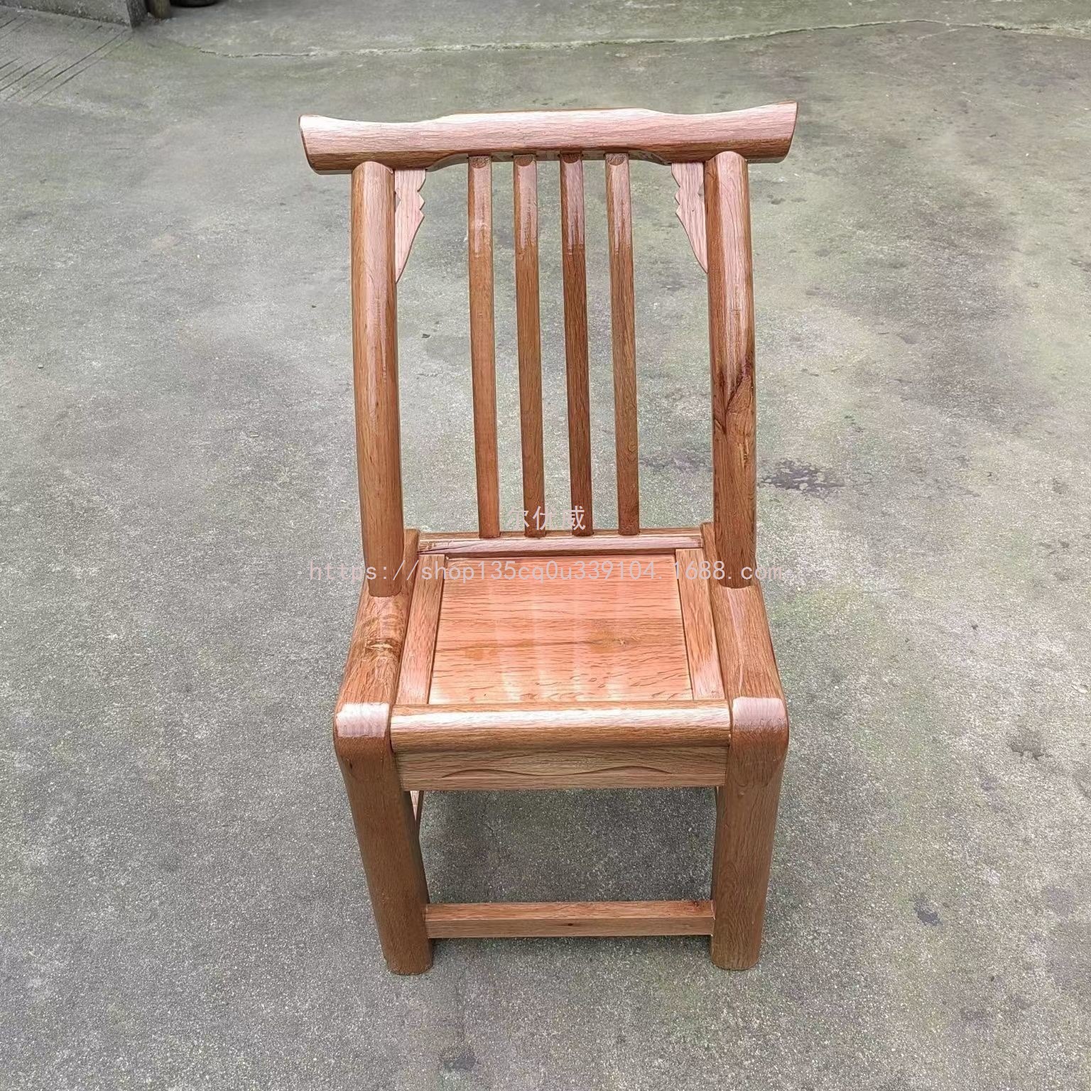 Eryouwei Children's Chair Farmhouse Home Vintage Dining Chair Solid Wood Mahjong Chair Wooden Chair with Backrest Antique Chair Rural