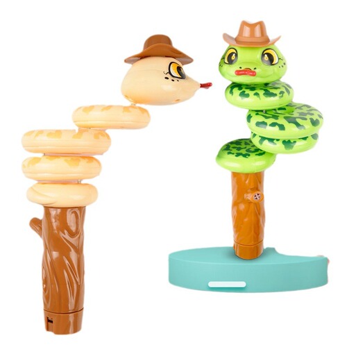 Swinging snake whistle, creative simulation telescopic whistle, baby horn, cute educational whistle, children's toy