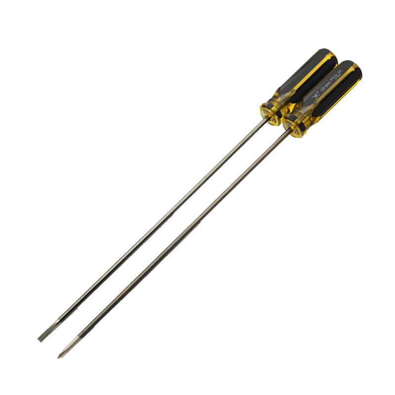 Un destornillador de flores de ciruela en una palabra especial para la máquina de coser de reparación de gran tamaño con mango extra largo largo.