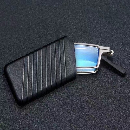Blue Light Blocking Foldable Reading Glasses for Men, Ultra-Lightweight, No Screws, High Definition Anti-Fatigue Reading Glasses, Portable Eyeglasses