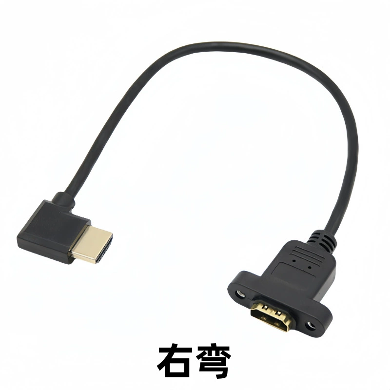 HDMI удлинитель (MKD) HDMI 2.0/1.4, 4K@60Гц, женский разъем с ушками, крепление винтовое