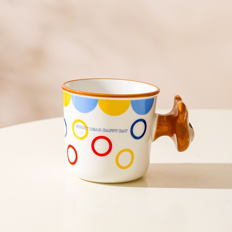 Personalidad creativa lindo taza de cerámica taza pareja taza de agua taza de café regalo de cumpleaños regalo de nicho