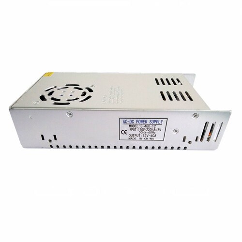 LED light strip 12V40A switching power supply 12V42A DC regulated 500W monitoring S-480W-12 industrial power supply