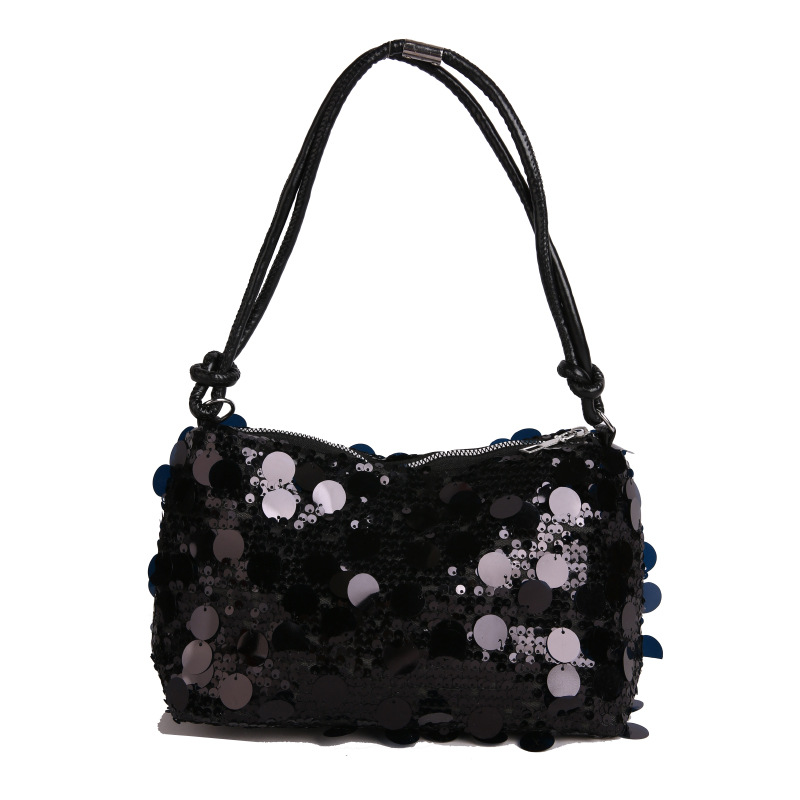 2025 nuevo diseño de nicho bolso de mujer de cadena portátil de un solo hombro tendencia lentejuelas personalidad bolso de mujer de moda bolso de mensajero