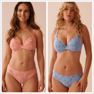 European and American Rose Life Brand Underwire Push-Up Daily Bra Push-Up Intimates Sexy Lace Big Breast Women's Bra
