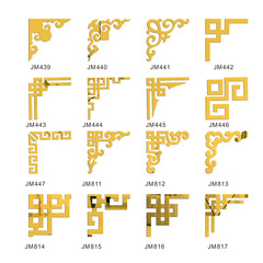 30cm亞馬遜亞克力角花貼對角貼鏡面貼家具家居電視背景牆裝飾牆貼