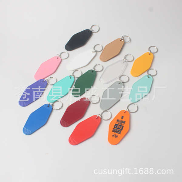 Plastic luggage retro keychain for keys for hotel
