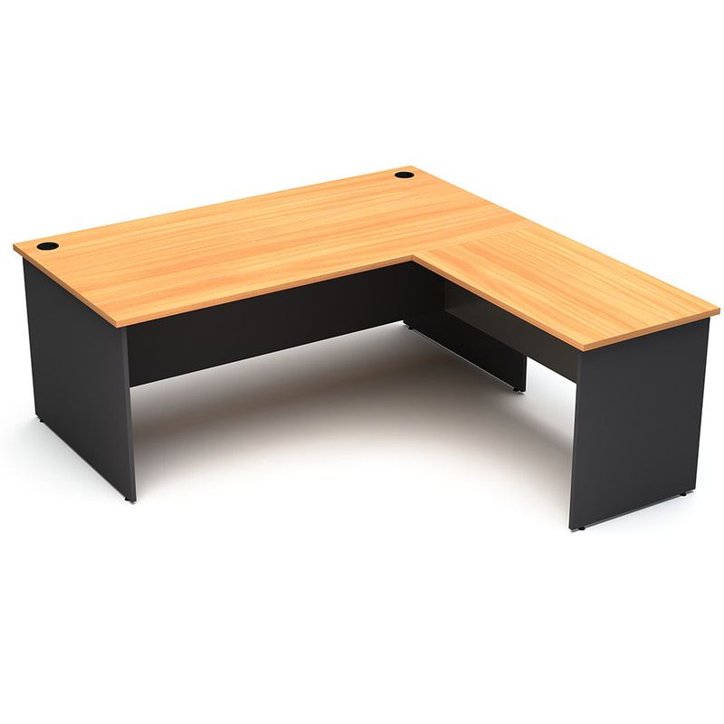 Desk with Side Position, Classic Business Corner Executive Desk, Factory Direct Sales Office Furniture, Administrative L-Shaped Computer Desk