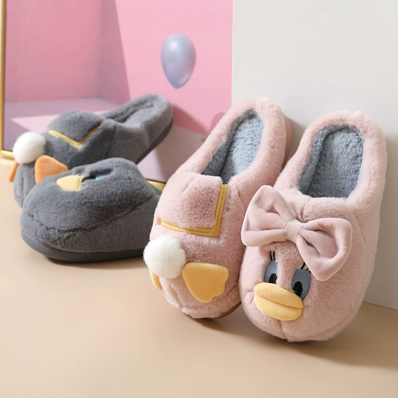 Хлопковые тапочки Женские осенне-зимние пара милые домашние хлопковые тапочки популярные в Интернете теплые шерстяные плюшевые Тапочки