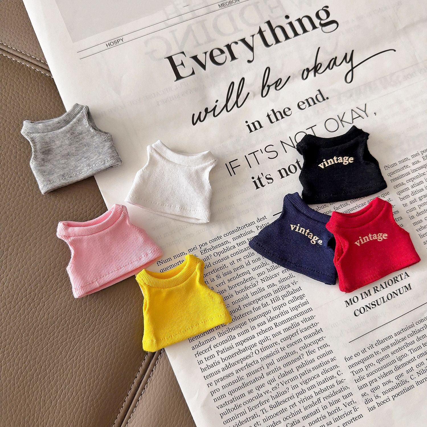 10cm cotton baby doll sleeveless t-shirt crybaby crying baby long…