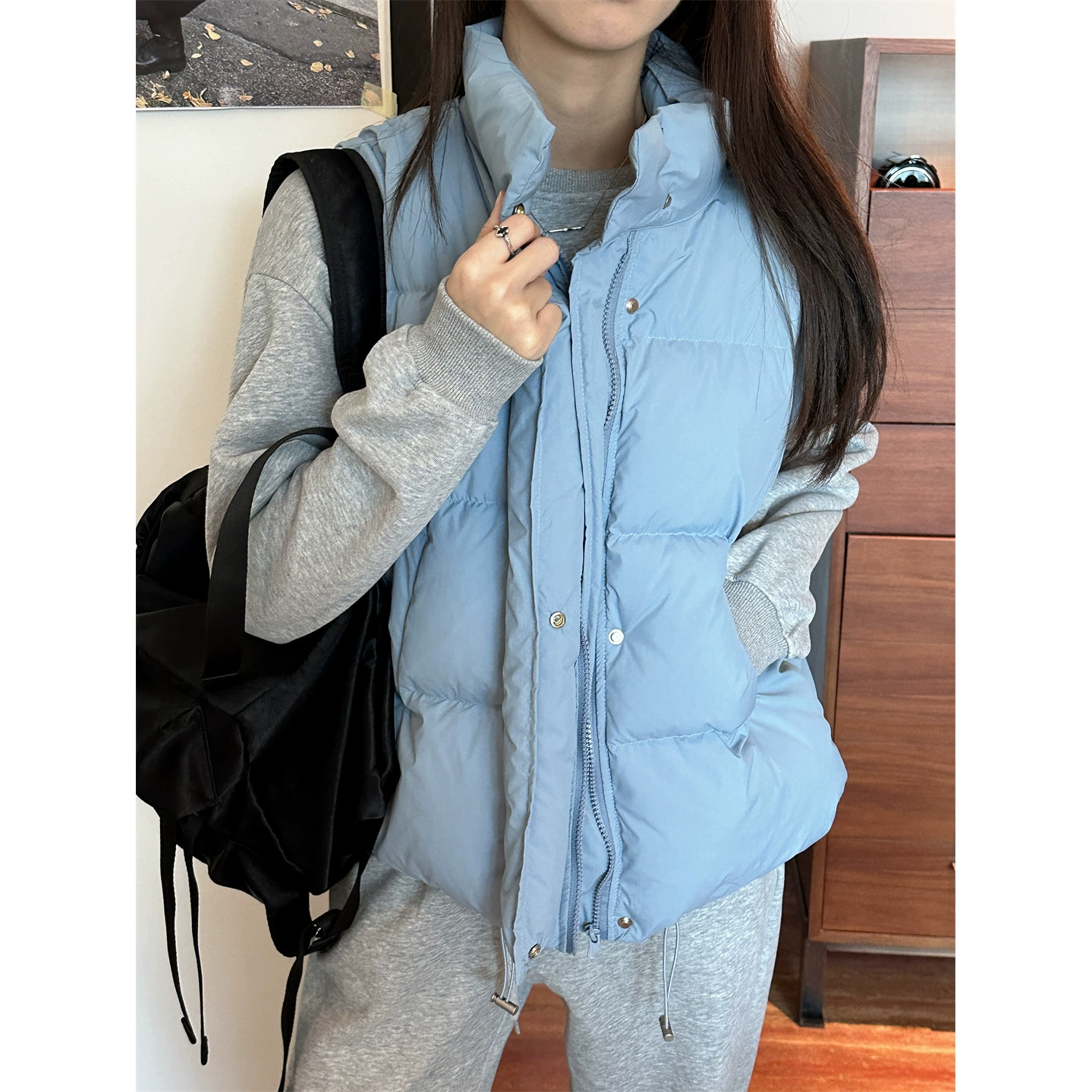 Down jacket, winter vest, Korean style