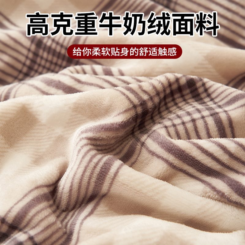 Nuevo invierno de lana de leche de cuatro piezas, ropa de cama de lana de coral, colchón de flanela doble cara, sábanas de lana gruesas, tres piezas