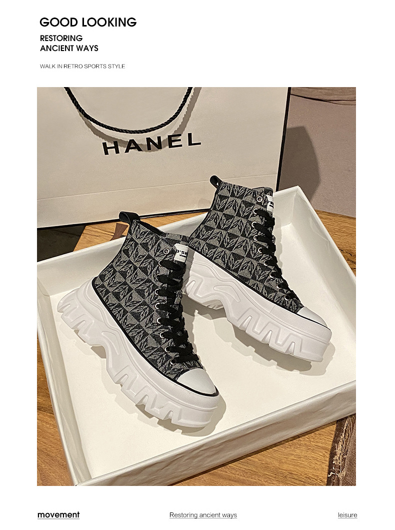 Baskets décontractées en toile à plateforme haute pour femmes, chaussures d'été blanches respirantes à hauteur intérieure polyvalentes pour femmes_voghion.com