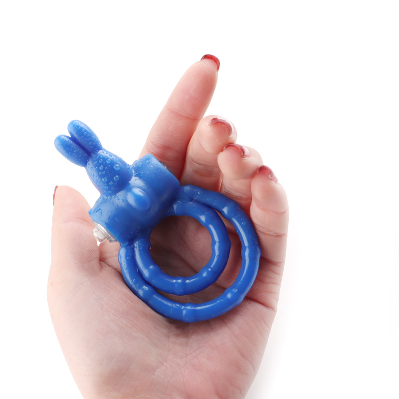 兔子环 震动器锁精环男用震动环成人情趣用品共振环性玩具