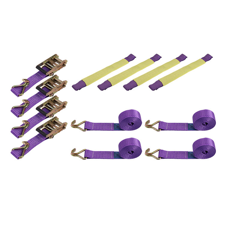 捆绑带厂家供应汽车运输固定拉紧器轮胎带 5吨轮胎搬运固定带欧力