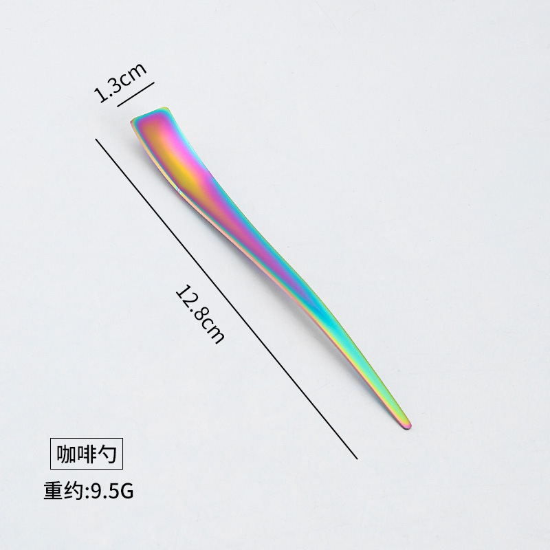 304 tenedor de fruta de acero inoxidable cuchara de café pastel creativo pastel de luna tenedor de postre ensalada occidental signo de fruta LOGO