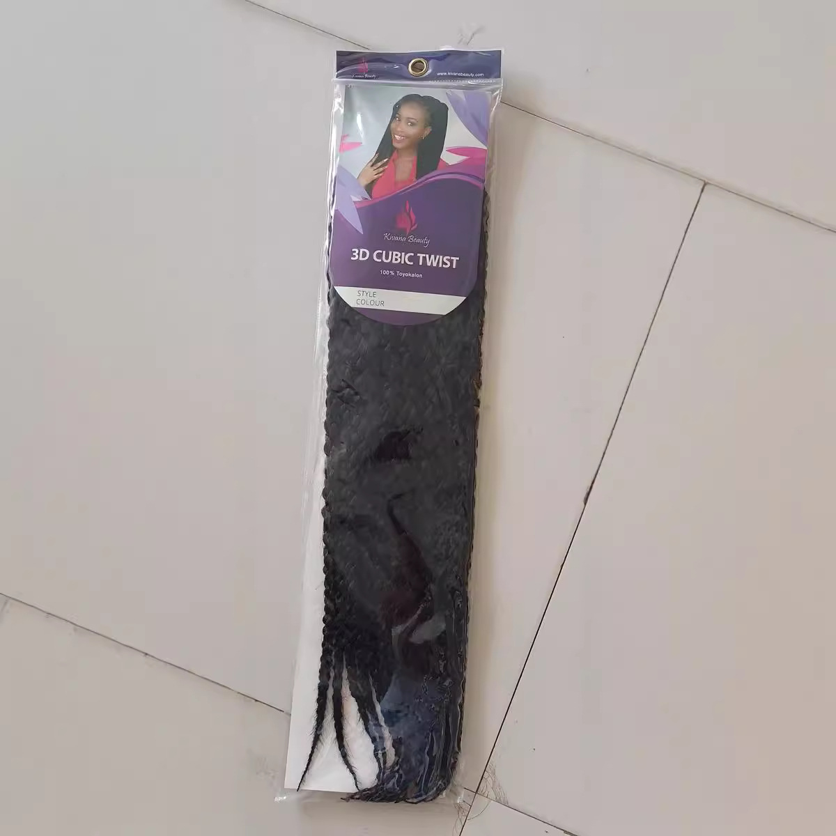 Trenza sucia africana, extensión de cabello, peluca trenza de cuatro hilos 3D Cubic Twist Crochet Braids trenzas de fibra química