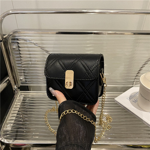 Bag 2025 Summer Crossbody Bag Women Chain Bag with a Touch of Luxury Mini Grid Small Square Clutch Shoulder Bag