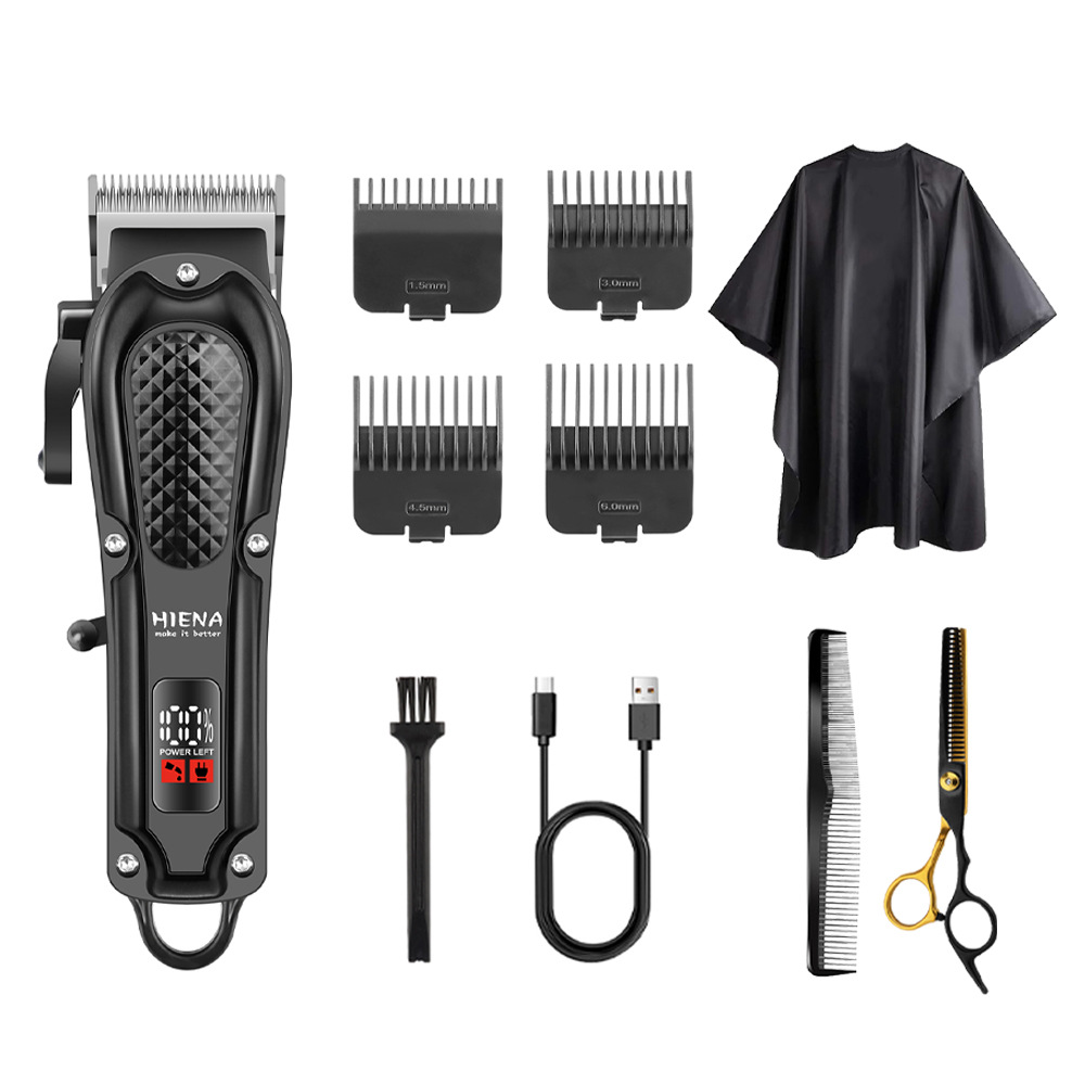 HIENA - cortador de pelo eléctrico conjunto de cabeza de afeitar retrógrado cabeza de aceite tallado cortador de pelo eléctrico cortador de pelo especial para salón de pelo