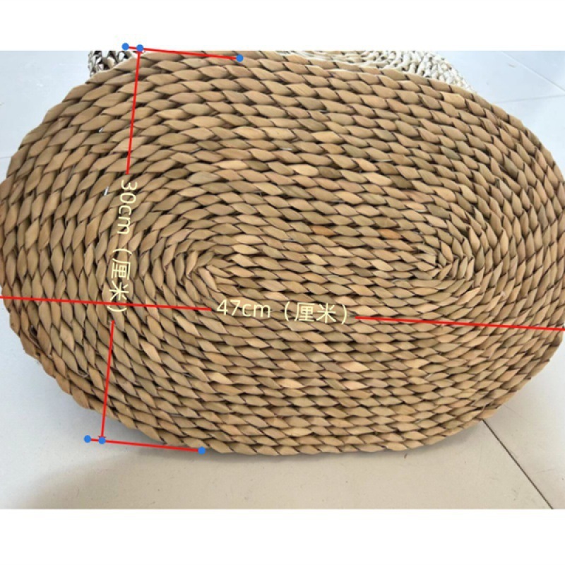 和風わら編み厚手の蒲団茶道座布団、瞑想、仏教礼拝、瞑想用クッション、家庭用畳|undefined