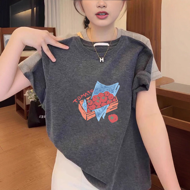 High-End and Super Nice Pure Cotton Short-Sleeved T-Shirt for Women 2025 New Summer Tops Oversize American Style Wear High-End and Super Nice Pure Cotton Short-Sleeved T-Shirt for Women 2025 New Summer Tops Oversize American Style Wear
