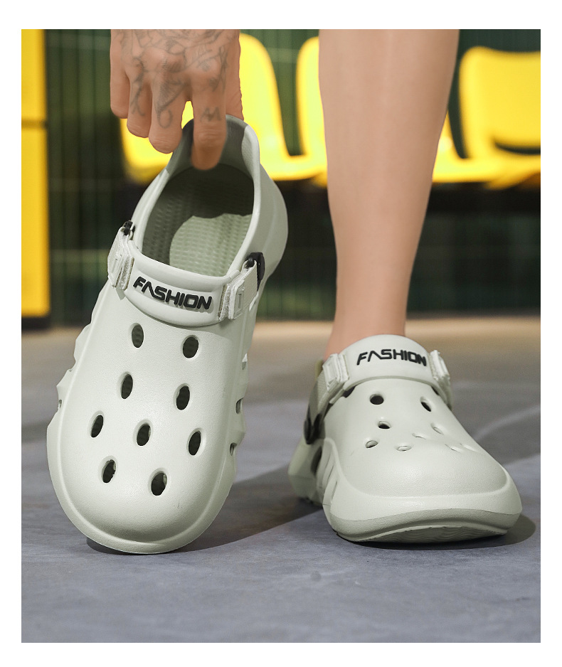 Comfortable Summer Clogs Sandals Outdoor Beach Casual Slip-on_voghion.com