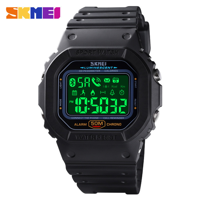 Cross-border Multifunctional Heart Rate Monitoring Sports Boys Watch 50 m Waterproof Student Light Smart Bluetooth Watch Cross-border Multifunctional Heart Rate Monitoring Sports Boys Watch 50 m Waterproof Student Light Smart Bluetooth Watch