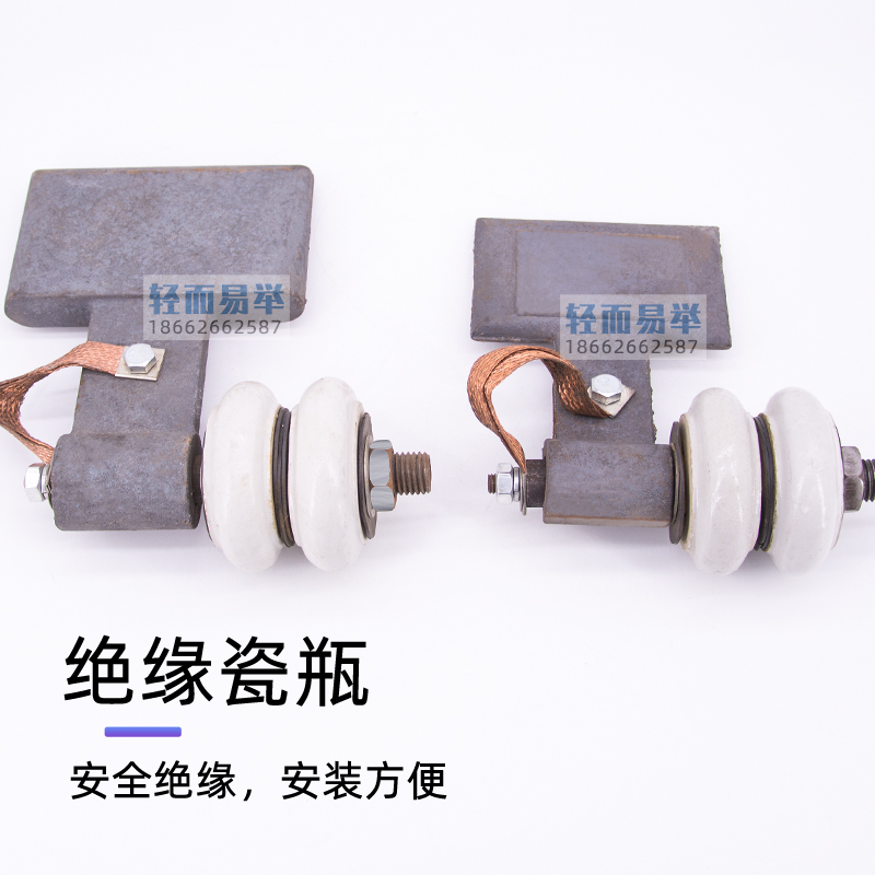 角铁滑触线集电器导电滑块单梁起重天车航吊行车加长加厚硬滑碳刷