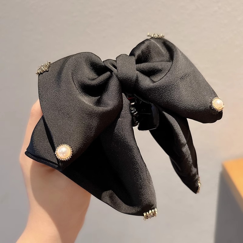 Horquilla de media amarre de sentido avanzado, clip de tiburón de cola de caballo baja para mujer, clip de horquilla para la cabeza, clip de agarre de lazo grande