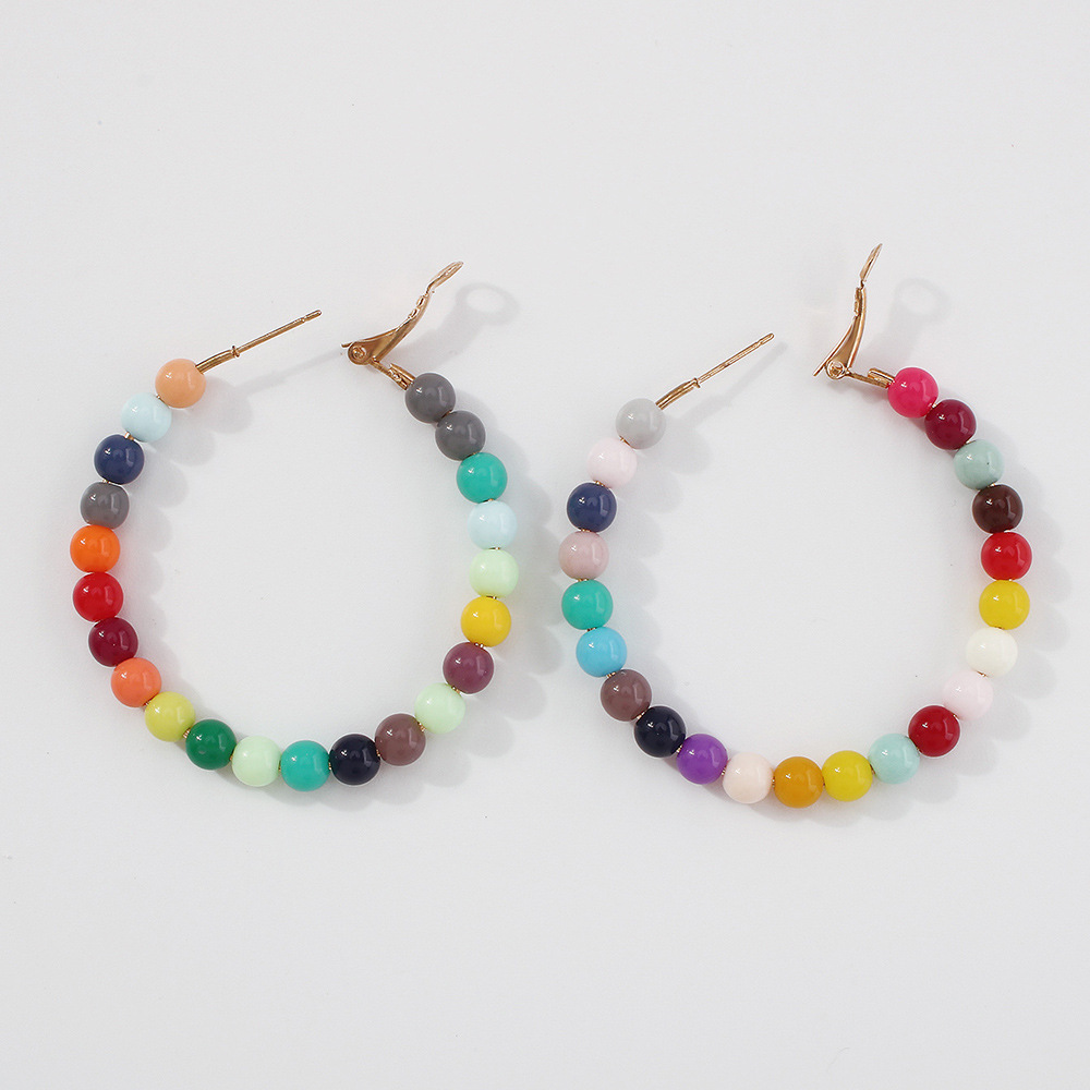 Wholesale Jewelry Ethnic Beaded Colorful Earrings Nihaojewelry display picture 8