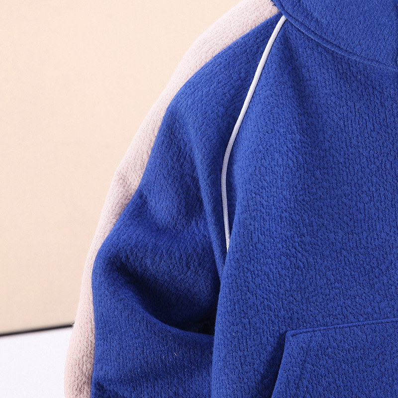 Kinder 2022 Frühling und Jungen Herbst Neue Produkt Cartoon Brief Puppe Gespleißt Baseball Anzug Zwei Stück Set_voghion.com