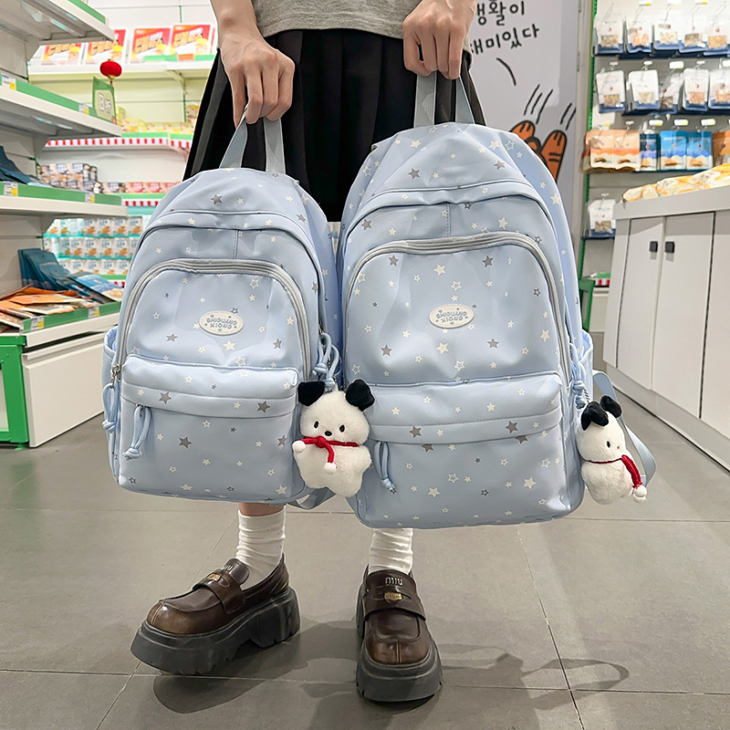 Japanese-Style High-Value Backpack for Girls, Large Capacity for Elementary, Middle, and High School Students, Suitable for Class and Commuting, with Laptop Compartment