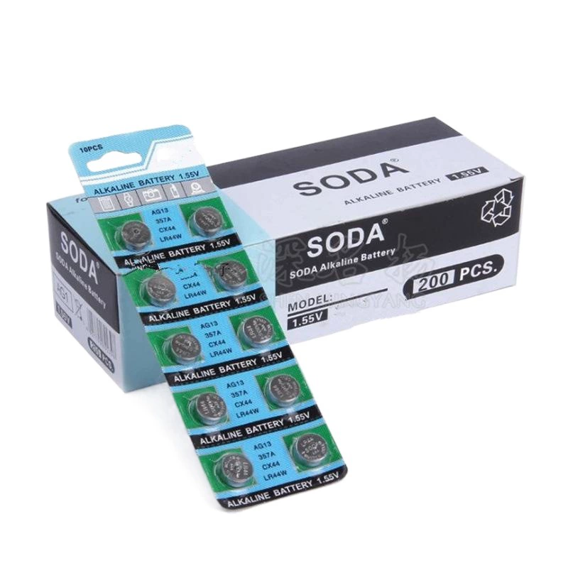 AG13 Кнопка батарейка LR44 Щелочная Кнопка электронные светящиеся очки A76 гигрометр LR1154