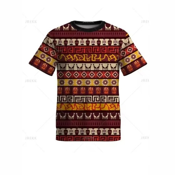 Summer Harajuku 3D Printed African Dashiki Tribal Pattern T-Shirt Men's Children's Fashion Streetwear Summer Harajuku 3D Printed African Dashiki Tribal Pattern T-Shirt Men's Children's Fashion Streetwear