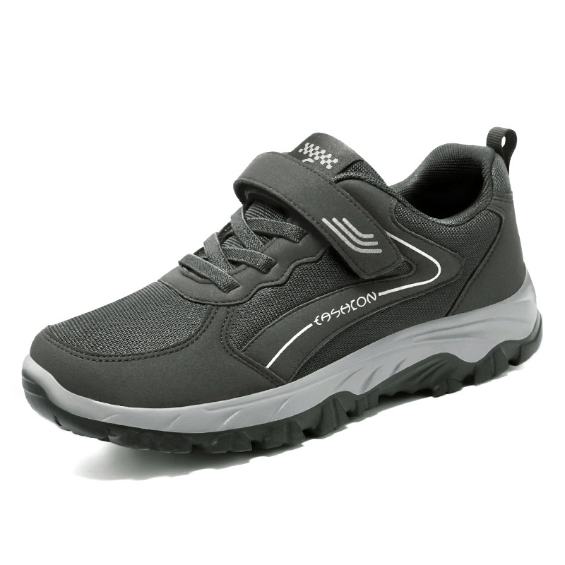 Sneaker 2024 primavera nueva pareja de hombres y mujeres Velcro casual cómodo transpirable zapatos para caminar de mediana edad y ancianos