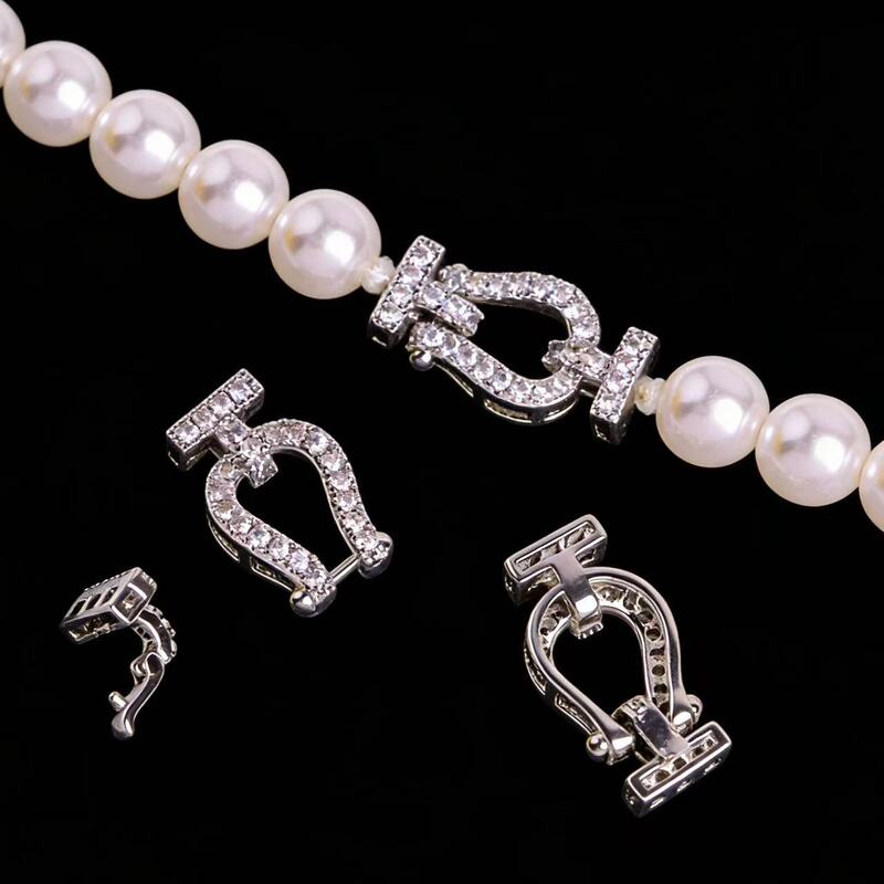 Real Manufacturer Copper-Plated 18K High Color-Retention Necklace/Bracelet Horseshoe End Connector DIY Jewelry Accessories