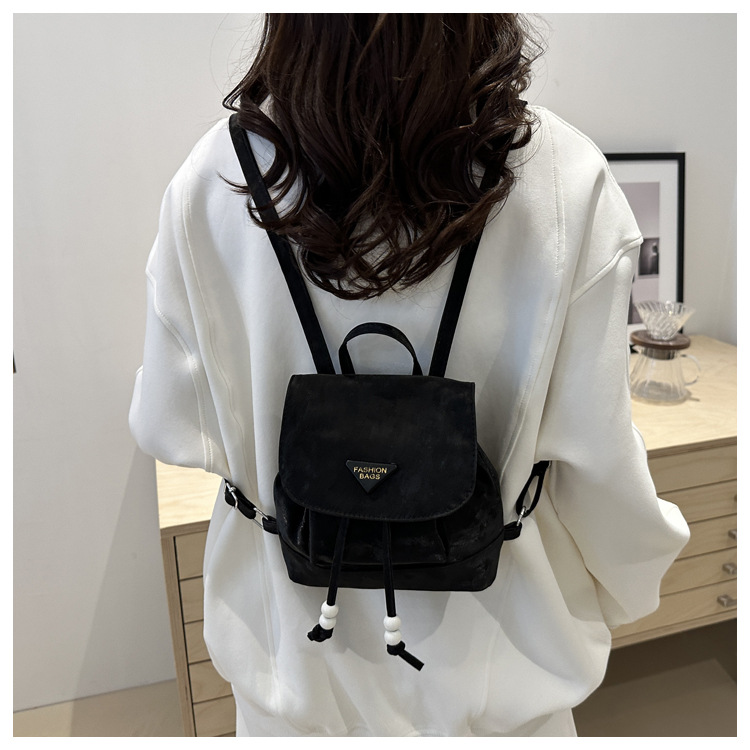 360g Weight Sewing Thread Fashion Element Flip Cover Closure Type Double Shoulder Straps Strap Type Functional Backpack Bags Type Casual Occasion Nylon Material Women's Backpack Backpack Solid Color Pattern All Seasons Season Women's Gender Elegant, Preppy Style Style Square Shape Solid Color Casual Women's Backpack Functional Backpack 11