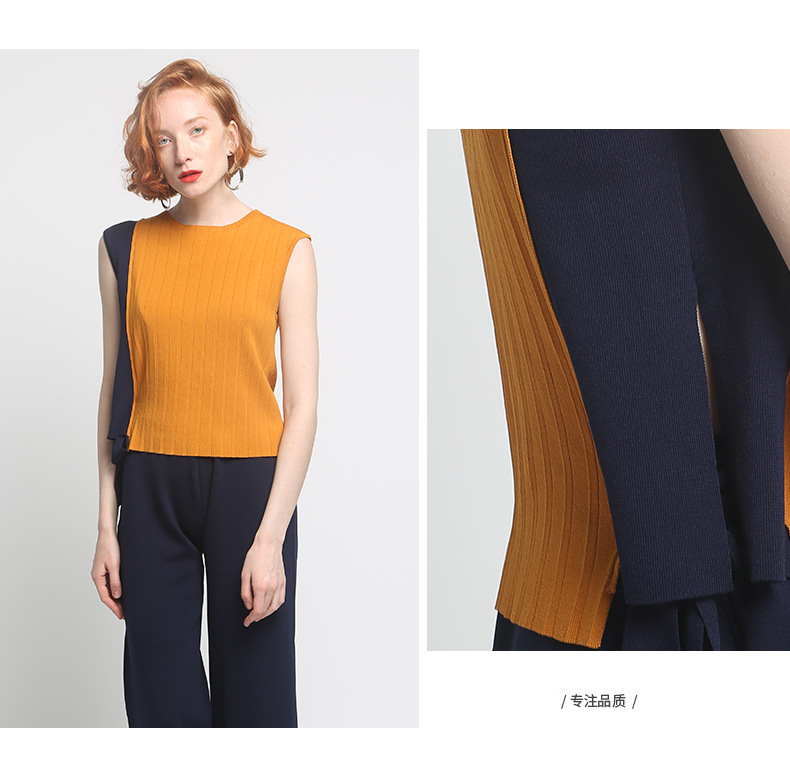 아이스 실크 QUZHU 울 직조 여성용 양모 직조 공장 가공 양모 대조 컬러 스웨터 샘플 작은 배치 사용자 정의