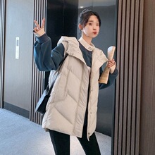 羽绒棉马甲女年秋冬新款韩版坎肩外穿背心中长款宽松马夹
