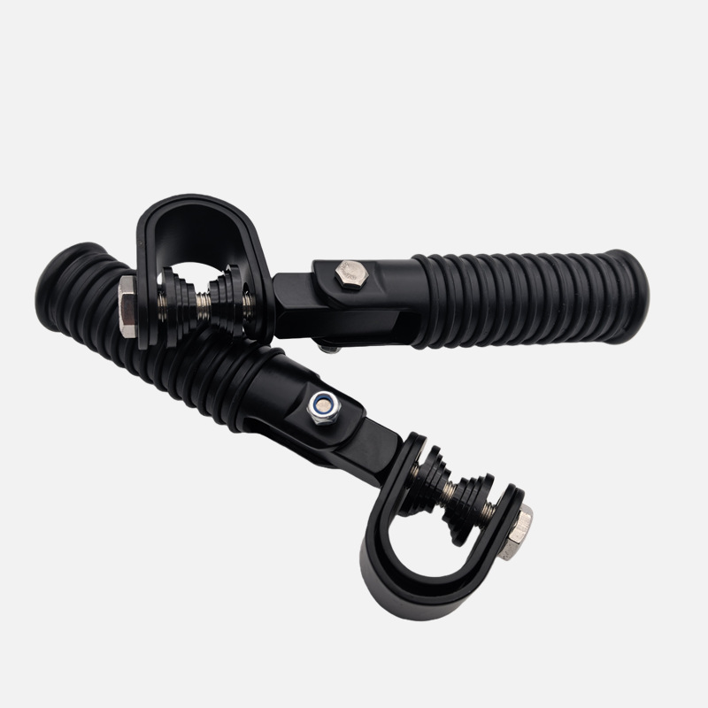 Harley modified pedals, foldable aluminum alloy anti-slip footrests, press-on pedal brackets, modified foldable footboards