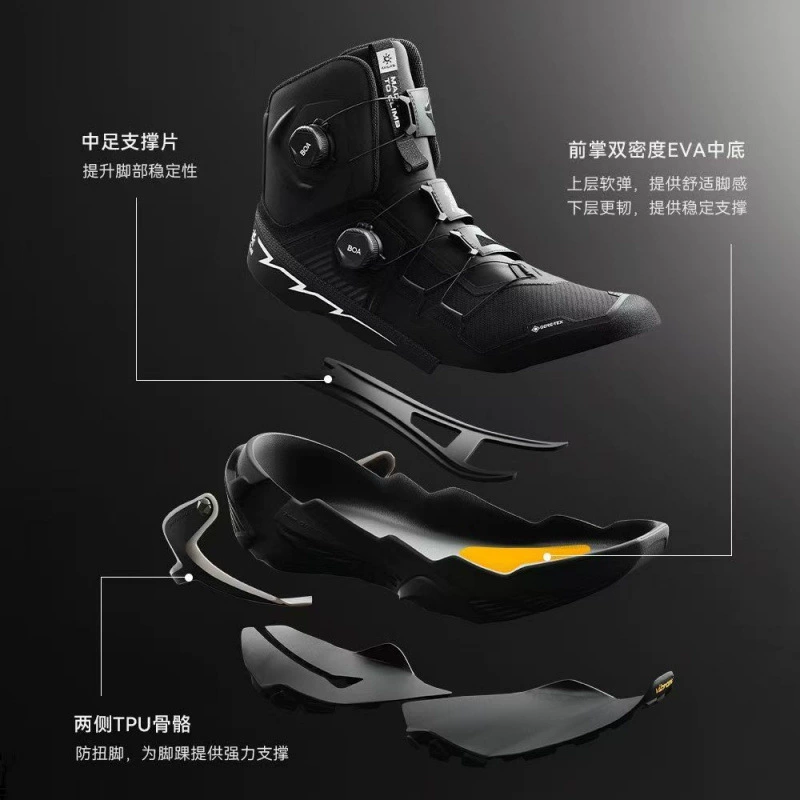 Антискользящие будущие кроссовки YAN для походов KAILAS GTX водонепроницаемые высокие мужские и женские